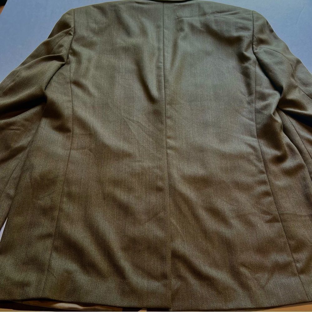 Chaps Ralph Lauren Men's Wool Sport Coat Olive Green Size 41R - Picture 5 of 9